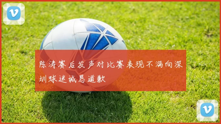 陈涛赛后发声对比赛表现不满向深圳球迷诚恳道歉