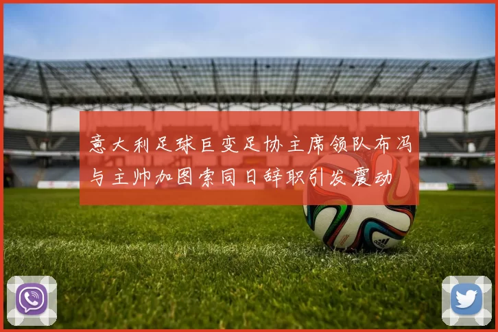意大利足球巨变足协主席领队布冯与主帅加图索同日辞职引发震动
